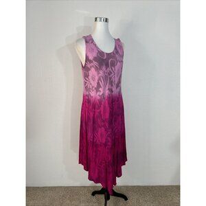 Riviera Sun Dress Womans S Boho Beach Sundress Pink Lightweight Floral Comfort